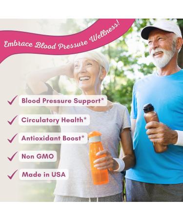 Blood Pressure Support Supplement - 13 Herbs & Vitamins - with Hawthorn Hibiscus Garlic & Olive Leaf Extract - Natural Supplement for Women & Men - High Strength Capsules - Non-GMO - 90 Day Supply - Buy Online on GoSupps.com