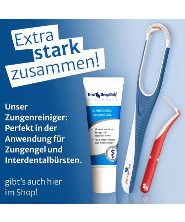 One Drop Only Tongue Cleaner 3-Pack + 2 Free Interdental Brushes - Germany's Best-Selling Tongue Scraper for Fresh Breath & Enhanced Taste - Buy Online on GoSupps.com