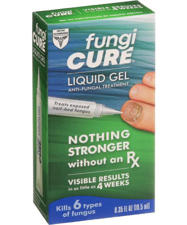 FUNGICURE Anti-Fungal Liquid Gel - Maximum Strength - 0.35 fl oz - Nail-Bed Fungus, Ringworm, Athlete's Foot Treatment - Buy Online on GoSupps.com