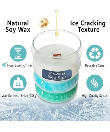 Buy Gedengni Soy Jar Candle - Sea Salt Scented Aromatherapy Gift Set for Home Spa & Weddings | International Shipping Available - Buy Online on GoSupps.com