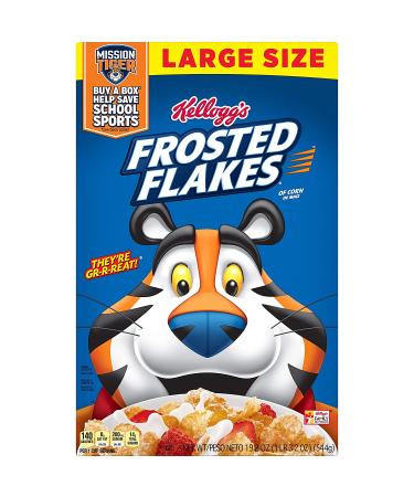 Kellogg's Fat-Free Frosted Flakes Cereal - 19.2 oz (Pack of 12) - Perfect Breakfast Choice! - Buy Online on GoSupps.com