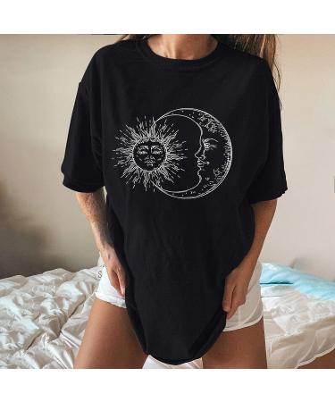 Women's Graphic Tee | Funny Printed Oversized T-Shirt XXL | Short Sleeve Drop Shoulder - Buy Online on GoSupps.com