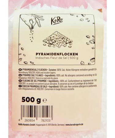 KoRo - Pyramid Salt Flower 500g - Sunflakes to refine dishes of all kinds - Buy Online on GoSupps.com