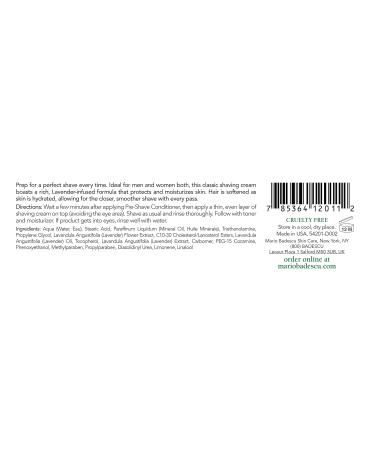 Buy Mario Badescu Shaving Cream for Women & Men - Classic Non-Foaming Formula with Lavender & Vitamin E for Closer Shave | 2 oz - Buy Online on GoSupps.com