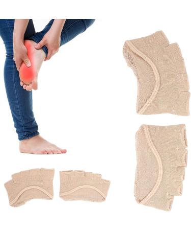 Blue Breathable Toe Separator Heel Socks | Sweat-Absorbing Forefoot Pads for Foot Pain Relief - Buy Online on GoSupps.com