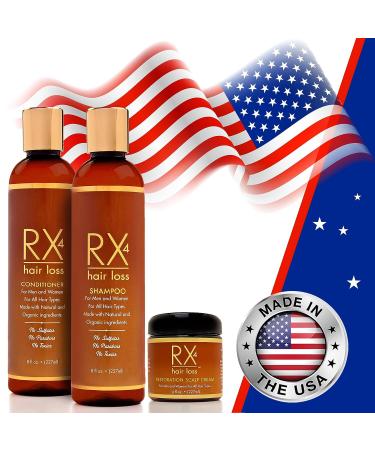RX 4 Hair Loss Conditioner for Thinning Hair | DHT Blocker with Biotin | Organic Formula for Hair Regrowth | Doctor Recommended - Lemongrass - Buy Online on GoSupps.com