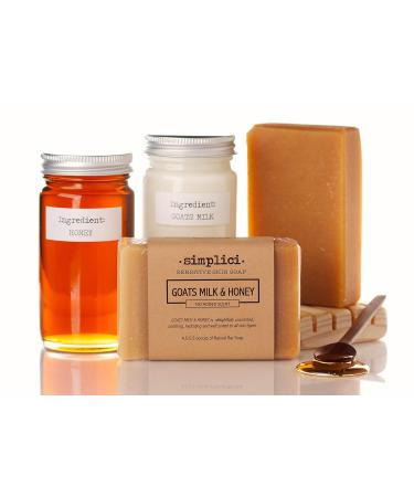 Goats Milk & Honey Natural Soap - 6 Bar Value Bag for Sensitive Skin | Palm Free | International Shipping - Buy Online on GoSupps.com