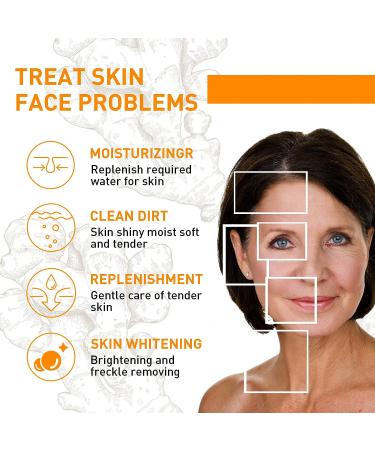 Turmeric Dark Spot Corrector Serum - Acne, Hyperpigmentation, Smooth Skin - Hyaluronic Acid, Vitamin C & E - 1.01 FL.OZ - Buy Online on GoSupps.com