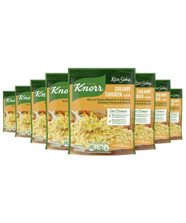 Knorr Rice Side Dish, Creamy Chicken, 5.7 oz (8-Count) Creamy Chicken 5.7 Ounce (Pack of 8)