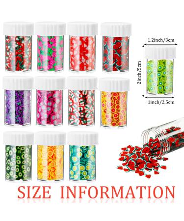 6000 Pieces 3D Fruit Slice Nail Art Set - Assorted Patterns for DIY Crafts, Slime Making, Cellphone Decorations - 12 Styles - Buy Online on GoSupps.com