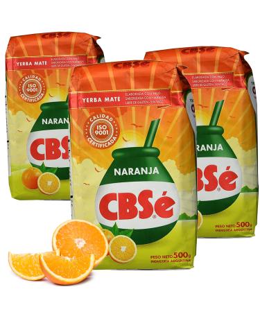 Yerbee Yerba Mate Naranja CBS Tea 1.5kg (0.5kg x 3) from Argentina - Detox & Energy Drinks