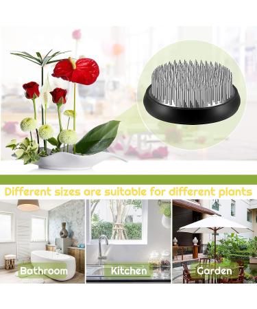 4 Pcs Silver Flower Frogs - Round Floral Arrangement Pin Holder Set for Vases and Plants - Buy Online on GoSupps.com