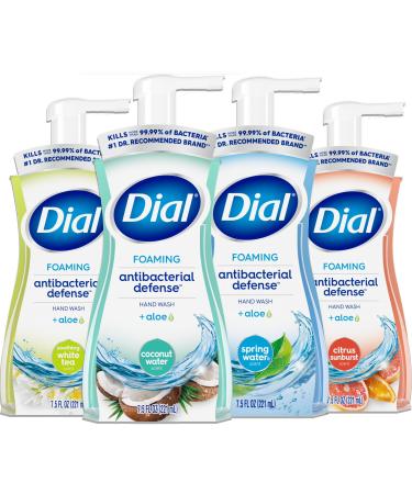 Dial Complete Foaming Anti-Bacterial Hand Wash Variety 4-Pack - Assorted Scents. 7.5 Oz Each