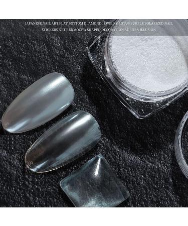 White Aurora Nail Powder - Holographic Pearlescent Glitters (4 Boxes) - Buy Online on GoSupps.com