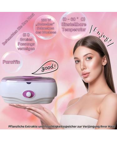 Bain de Paraffine Electrique 5L - Bain de Cire pour Mains et Pieds avec Soulagement Douleurs Musculaires/Arthrite Hydratation Intense Peau S che - Soin Spa Chez Vous & Salon de Beaut Professionnel - Buy Online on GoSupps.com