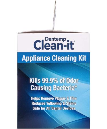 Dentemp Clean-it Dental Appliance Cleaning Kit - Keep Your Dentures Clean and Fresh - Buy Online on GoSupps.com