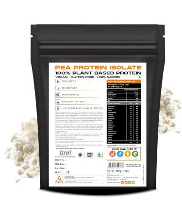 AS-IT-IS Nutrition Pea Protein Isolate - Vegan Plant Protein | Easy Digestion | Gluten-Free | Low Carb | 500g Meal Supplement - Buy Online on GoSupps.com