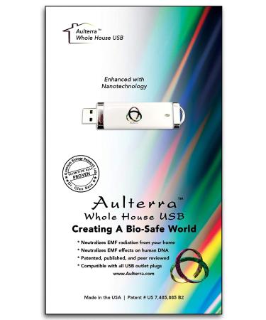 Aulterra EMF Home Protection Anti Radiation USB for Whole House Protection to Neutralize Harmful Incoherent EMF Frequencies Including 5G House USB