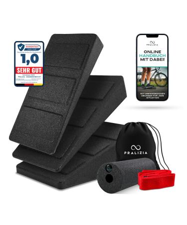 Pralizia I all in one i eco wadendehner set i non-slip knee and calf trainer wedge i foot to neck stretch with instructions i complete set