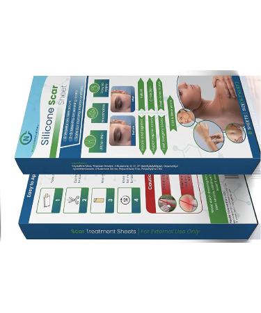 NEDD Silicone Scar Sheets - Pack of 6 Strips for Post-Op Surgery Recovery | Ideal for C-Section, Tummy Tuck, Keloid Scars | Promotes Healing & Recovery - 5.7 X 1.57 - Buy Online on GoSupps.com