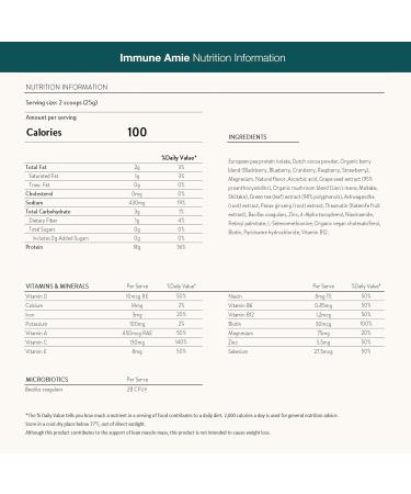 Nuzest Protein Plus | Immune Amie | Chocolate | Supports Healthy Immune System | Stress Support Benefits | Vitamins and Minerals | Lion's Main, Maitake & Shitake Mushrooms | 8.8oz/ 250g (10 Servings) - Buy Online on GoSupps.com