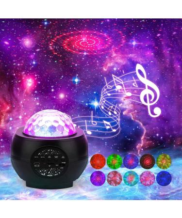 Star Lights Projector 3 in 1 LED Night Galaxy Starry Light Projector for Bedroom Space Projector Decorative Galaxy Light Sky Star Lite Bluetooth USB Colour Changing Music Night Light for Kids Adults