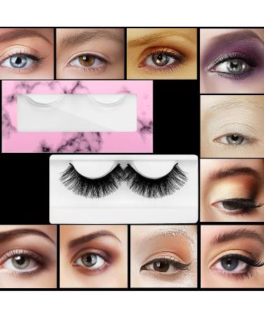 60-Piece Marble Empty Eyelashes Packaging Box and Tray Set | Soft Paper Eyelash Holder Case with 30 Lash Tray | Empty Eyelash Container for Lash Storage - Buy Online on GoSupps.com