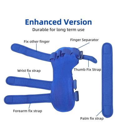 Resting Hand Splint for Stroke Recovery | Finger Support Brace for Carpal Tunnel Arthritis & Tendinitis Left Hand - Buy Online on GoSupps.com