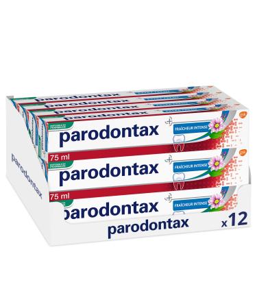 Parodontax Intense Freshness Toothpaste Relieves Tooth Sensitivity Extra Fresh Pack of 12x75 ml