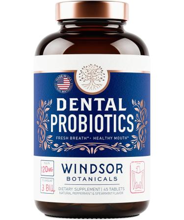 Oral Probiotics for Teeth and Gums - 3BN CFU Lactobacillus - Dental Probiotics for Bad Breath - 45 Breath Mints Tablets - Buy Online on GoSupps.com