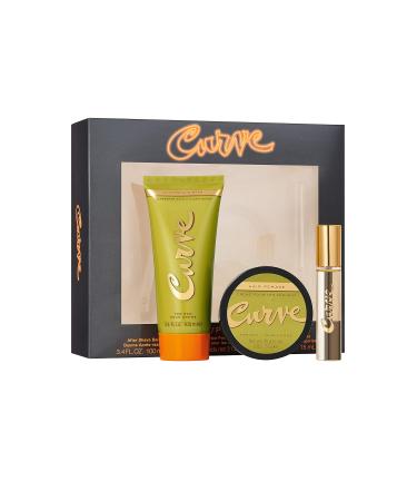 Curve Curve for Men Men's Fragrance 3 Piece Gift Set 0.5 Fl. Oz. Cologne Pocket Spray 3.4 Oz After Shave Balm and 2.0 Oz Hair Pomade 3 Count 3 Count (Pack of 1) 3 Piece Gift Set - Buy Online on GoSupps.com