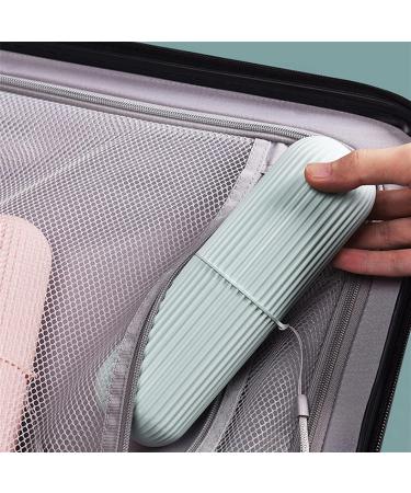 Digjobk Portable Toothbrush Storage Case & Toothpaste Holder | Travel Organizer for Bathroom - Light Gray - Buy Online on GoSupps.com