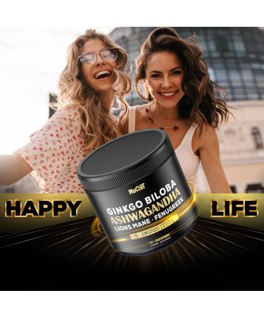 NUQIIT Ashwangdha Capsules 4000mg Fenugreek Seed 2000mg Ginkgo Biloba 2000mg & More - Apple Cider Vinegar Bladderwrack - Support Brain Health Comfortable Mind & Immune System - 90 Vegan Capsules - Buy Online on GoSupps.com