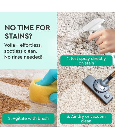 Puracy Instant Carpet Spot Cleaner Spray - Pet Safe Carpet Stain Remover with Natural Enzymes - 25 Ounce - Buy Online on GoSupps.com