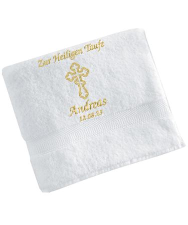 Embroidery Pure for Holy Baptism Baptism Cloth (Glitter Gold 140x70cm)