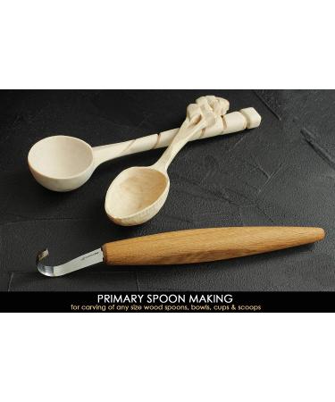 BeaverCraft Spoon Carving Hook Knife SK5 2 - Double Sided Sharpening Curved Wood Carving Knife for Spoon, Bowl, and Cup Carving - Ideal for Professional and Beginner Carvers - Buy Online on GoSupps.com