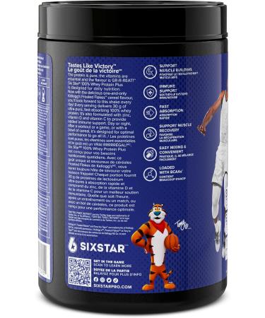 Six Star Whey Protein Powder Plus | Muscle Building & Recovery Plus Immune Support | Muscle Builder for Men & Women | Kellogg s Frosted Flakes Flavour | 1.8lb - Buy Online on GoSupps.com