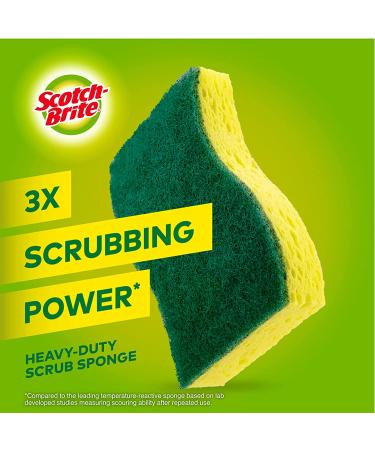 Scotch-Brite Heavy Duty Scrub Sponges - 9 Pack for Kitchen and Household Cleaning - Buy Online on GoSupps.com