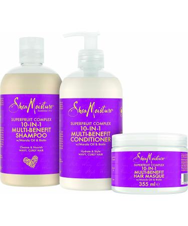 Unilever Shea Moisture Superfruit Complex 10in1 MultiBenefit Shampoo 384 ml - Buy Online on GoSupps.com