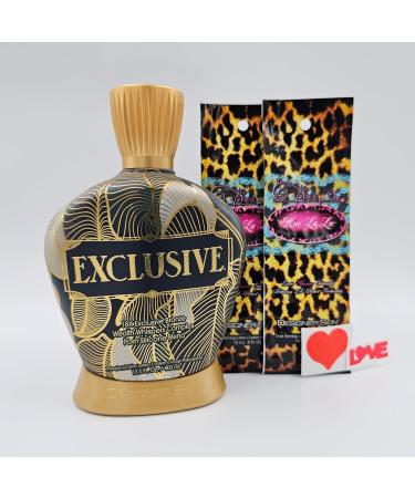 Designer Skin Exclusive 18x Exclusive Bronzer Tanning Lotion 13.5 fl oz with 2 packets of Rue La La and Body Stickers - Buy Online on GoSupps.com