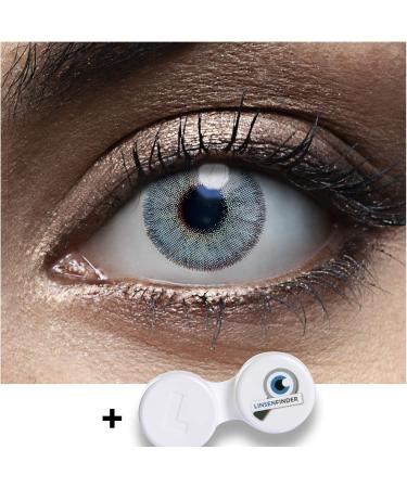 Shop WoWlens Mauritius Blue Contact Lenses | Natural Ice Dark Blue | 1 Pair with Free Lens Case | Dia 14.00 - Buy Online on GoSupps.com