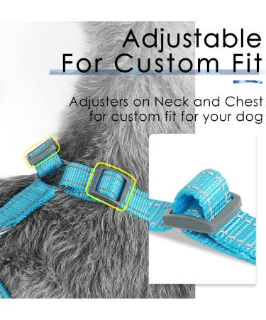Thinkpet No-Pull Dog Harness & Leash Set - Adjustable Breathable Reflective Safety Harness for Small Medium & Large Dogs - Camouflage Blue (1 Pack) - Buy Online on GoSupps.com