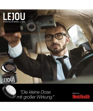 LEJOU Hair Powder Dark Brown for Men & Women - Instant Conceal for Hair Beard & Roots - 4g Makeup Powder - Buy Online on GoSupps.com