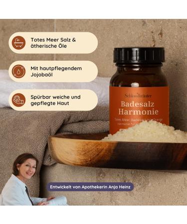 Schlosskr uter Harmonie 100% Natural Bath Salts with Orange 200g | Relaxing Bath with Essential Oils | Bath Additive to Relax Body and Mind - Buy Online on GoSupps.com