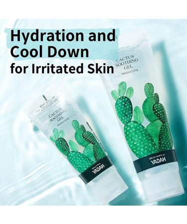 Yadah Cactus Soothing Gel 3.7 fl oz - Vegan Cooling Moisturizer with 95% Cactus Extract - Buy Online on GoSupps.com