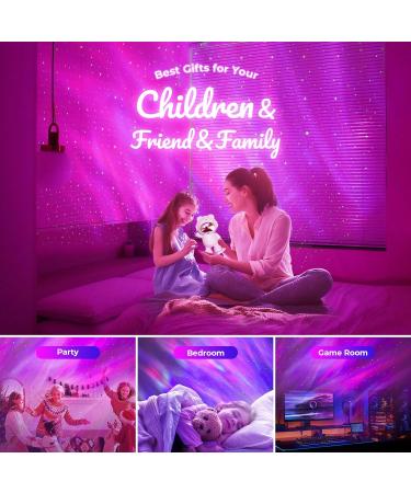 Fulls Starehild Posor - LED Galaxy Projector with Timer & Remote Control for Kids | Northern Lights Night Light for Bedroom D cor & Gifts | Pink - Buy Online on GoSupps.com