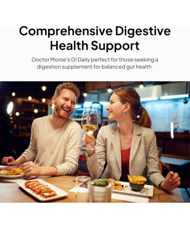 Doctor Morse's GI Daily - Gut Cleanse - Digestive Support - Intestinal, Overall Gut Support - Naturopath Formulated - Marshmallow Root, Slippery Elm Bark, Mullein Leaf - 90 Capsules - 45 Day Supply - Buy Online on GoSupps.com