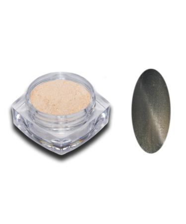 Cat Eye Magnet Pigment Powder No. 5 Silver - Grey Nailart 05-Silver-Gray
