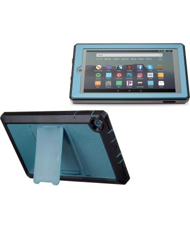 Nupro Heavy Duty Shock-Proof Standing Cover with Screen Protector - Fire 7 Tablet Twilight Blue - Buy Online on GoSupps.com