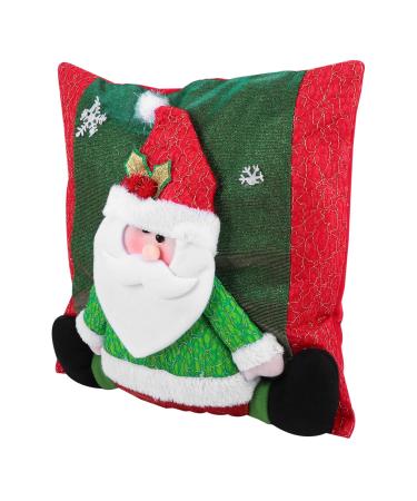 Zerodeko 3 Pcs Christmas Throw Pillowcase Christmas Case Christmas Pillow Cover Christmas Decor Pillow Covers for Couch Christmas Cover Sofa Pillow Christmas Utenciles Cartoon Elder Cloth